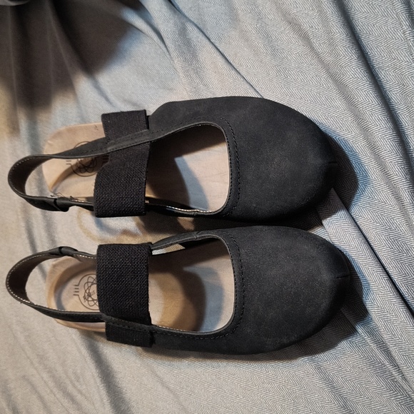 Hocus Pocus low black suedey wedges in great shape - Picture 2 of 5